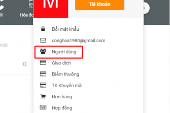 Hướng dẫn sử dụng tính năng người dùng trên trang