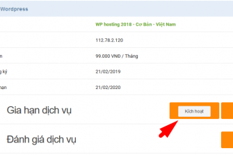 Hướng dẫn kích hoạt dịch vụ WordPress Hosting sau khi đăng ký