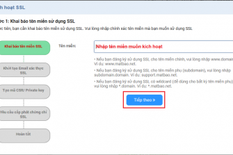 Hướng dẫn kích hoạt dịch vụ SSL tại Mắt Bão